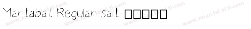 Martabat Regular salt字体转换